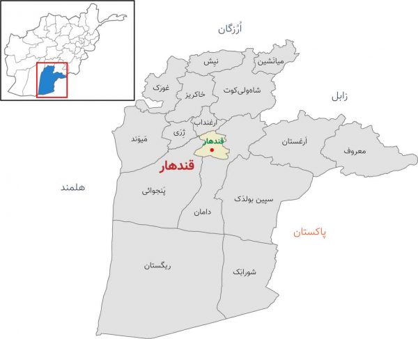 (Kandahar Districts Maps) د کندهار ولایت او ولسوالیو نقشه